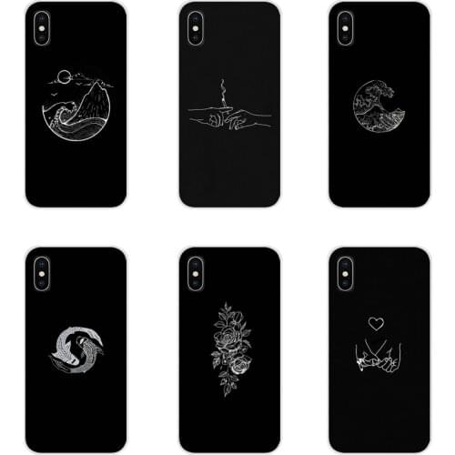 For Xiaomi Redmi Note 3 4 5 6 7 8 Pro Mi Max Mix 2 3 2S Pocophone F1 Line Art Face Abstract Accessories Phone Cases Covers