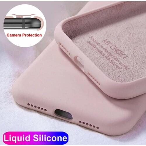 Original Liquid Silicone Case For Realme X3 SuperZoom X50 X7 X2 8 7 6 5 Pro XT C17 C15 C11 7i 6s 6i 5i Case Soft TPU Back Cover