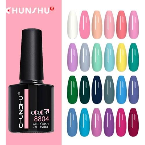 CHUNSHU 88Colors Pure UV Gel Nail Polish Gelpolish Net Red Soak Off Top Coat Varnish Semi Permanant Uv Nails Art Manicure 7g DIY