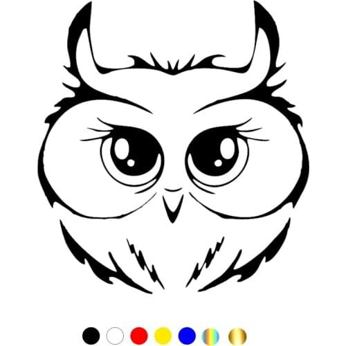 CS-10606# Vinyl Decal Owl Car Sticker Waterproof Auto Decors on Truck Bumper Rear Window