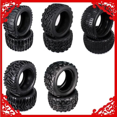 Natural Rubber Tire Tyre For Rc Car 1/10 Monster Truck Big Foot Truggy HSP Himoto HPI Traxxas Redcat Kyosho Model Car 08009