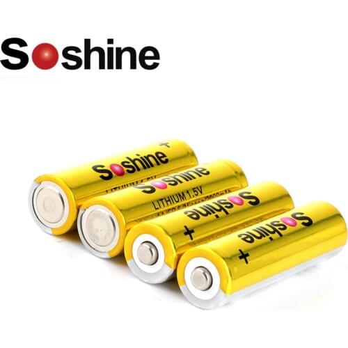 Soshine AA 1.5V 3000mAh FR 6 Mignon LITHIUM Batteries with Super Continuous Discharge for Camera / Flashlight / Headlamp / Toys