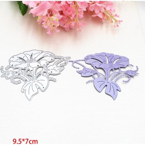 Morning glory METAL CUTTING DIES Cut Die Scrapbooking Embossing Paper Craft Album Card Art Cutter Punch Stencils 2020