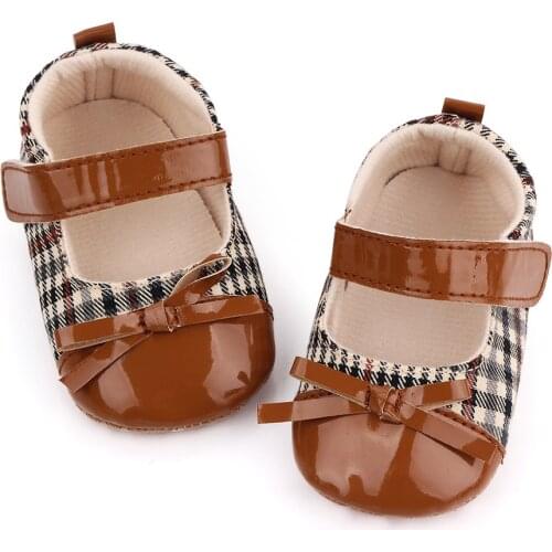 Baby Girls Shoes Princess PU Leather Newborns Bow-knot Shoes Infants Crib Soft Shoe Sneakers First Walkers Moccasins
