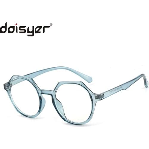 Daisyer Irregular retro flat mirror anti-Blue light myopia glasses large frame student eye care glasses
