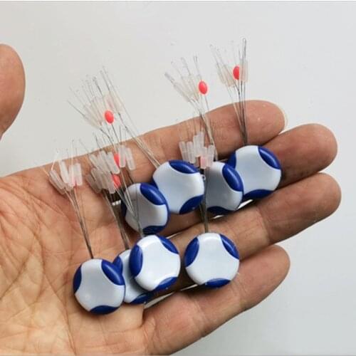 80Pcs Transparent Rubber Stopper Space Bean Connector Fishing Bobber Float Fishing Competition Fishing Line Tackle Accessories