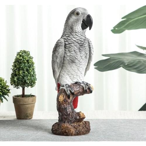 Creative simulation parrot decoration bird living room TV cabinet balcony outdoor garden ornaments European-style crafts