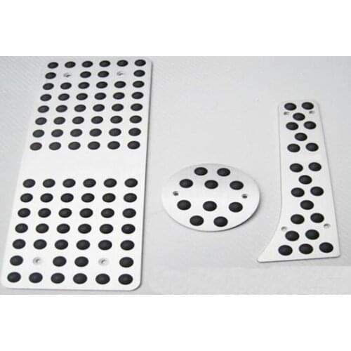 Car styling AT Foot Rest Brake Gas Fuel Pedals Pads For smart with LOGO