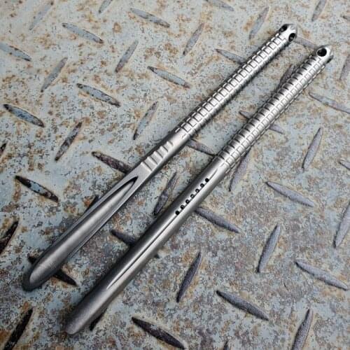 1 Piece Titanium Alloy Tactical Drinking Straws for Camping Hiking