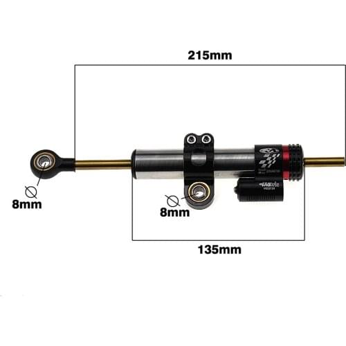 Universal Motorcycle Adjustable Steering Damper Stabilizer for Honda MSX125 Ducati Diavel BMW R1200RT Suzuki GSXR 1000