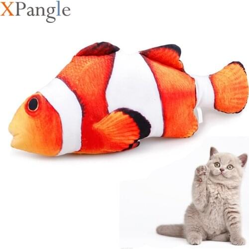 XPangle Pet Cat Toy Fish Catnip Carp Arowana Saury Clown Fish Crucian Carp Cat Toys Interactive Scratching Plush for Pet Dogs