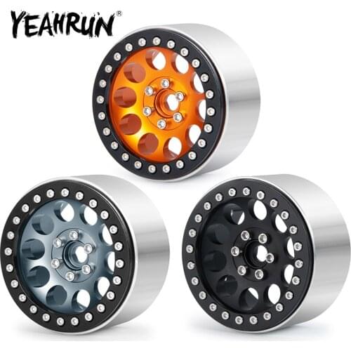 YEAHRUN 2.2" 35mm Thickness Alloy Beadlock Wheel Rim Hubs for Axial Wraith 90048 RR10 1/10 RC Climbing Car Model Upgrade Parts