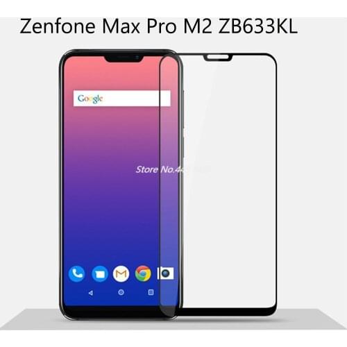Tempered Phone Glass For ASUS Zenfone Max Pro ZB633KL Full Glue Coverage Anti Glare Screen Protector For M2 ZB633KL Film Glass