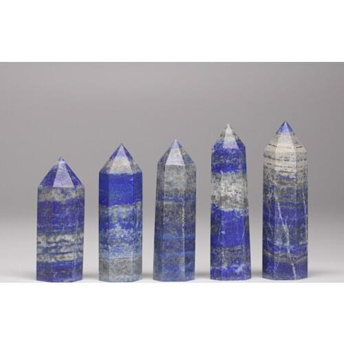 1PC Natural Crystal jade Pillar Hexagonal Crystal Crystal Quartz point Mineral Healing Bar Energy Stone Home Decoration DIY Gift