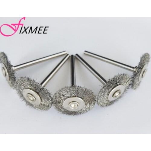 10pcs/set 22mm Stainless Steel Wire Wheel Brush dremel rotary tool for mini drill dremel Polishing Dremel Accessories