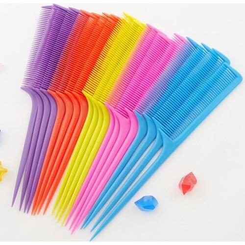 200 pic/lot Free Shipping Professional Salon Cutting Comb. Hard Plastic Combs. Sharp Point End