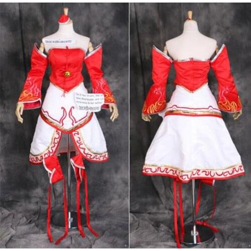 2016 The Nine-Tailed Fox Cosplay Dress LOL Ahri Cosplay Costume