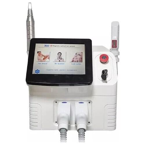 2021 Professional Laser DPL Permanent Hair Removal DPL Acne Therapy + Picosecond Laser Tattoo Removal Machine