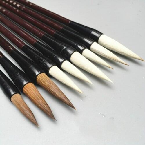 3pcs/set Calligraphy Pen Caligrafia Tinta China Chinese Wolf Woolen Hair Brush Pen for Chinese Painting Calligraphy Writing