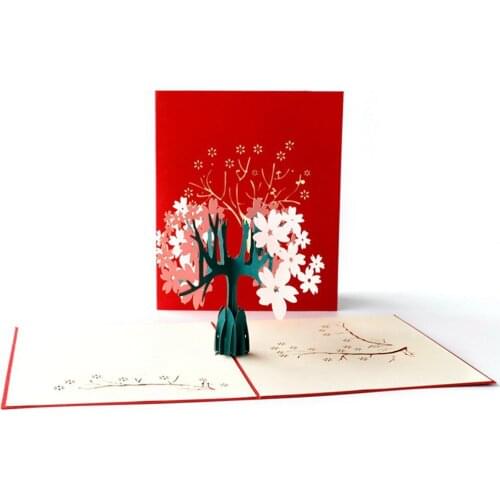 New Design Merry Christmas 3D Cards Wedding Lover Happy Birthday Anniversary Greeting Cards Decorations Home Accessory