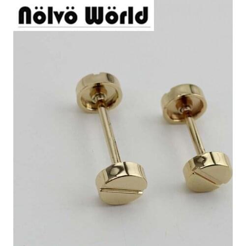 50pcs 19mm 20mm Wholesale screws inner width gold connector metals for bags,zinc alloy hardware screws open metal carriage wheel