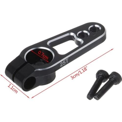 Aluminum 25T Servo Horn Arms 25 Teeth Spline M3 Clamp Steering for Futaba Savox Power HD Motors Sakura D4 RC Drift Car Parts