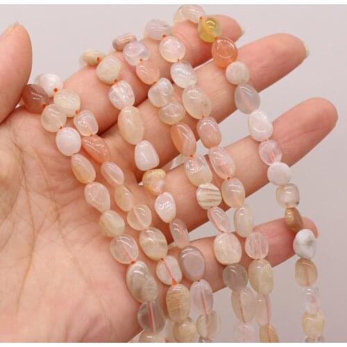 New Style Natural Stone Irregular Rainbow Moon Stone Loose Beads For DIY Jewelry Making Necklace Bracelet Earrings Accessory