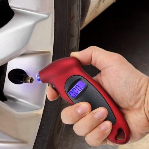 Digital Car Tire Tyre Air Pressure Gauge Meter LCD Display Manometer Barometers Tester for Car Truck Motorcycle Bike