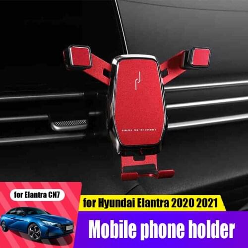 For Hyundai Elantra Avante CN7 2020 2021 car alloy ABS mobile phone holder special support car holder