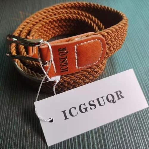 ICGSUQR Kids Web Elastic Jeans Belt Children pu Leather Belts for Boys Girls Fashion Canvas Stretchy Baby OutdoorWaist Straps
