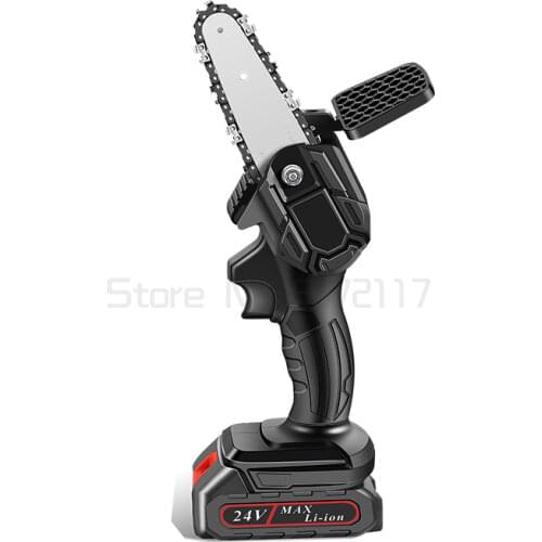 Mini Electric Saw Chainsaw 21V Lithium Battery For Woodworking Garden Tools With Batterys Brushless Chain Saws Wood Cutters