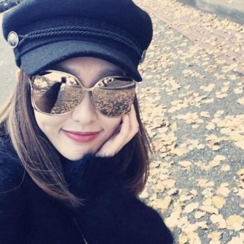 Ladies Womens Girls Cotton Blend Baker Boy Retro Peaked Cap Newsboy Hat with Elastic Band