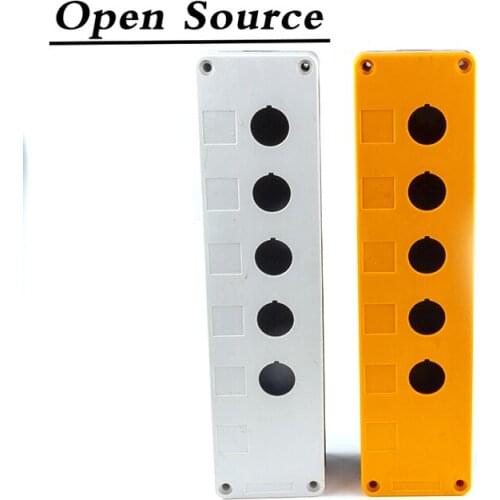 22mm LAY37(y090) LA38 XB2 Push Button Switch Metal Button Switch Indicator Light Control Box Waterproof and Dustproof 5 Hole