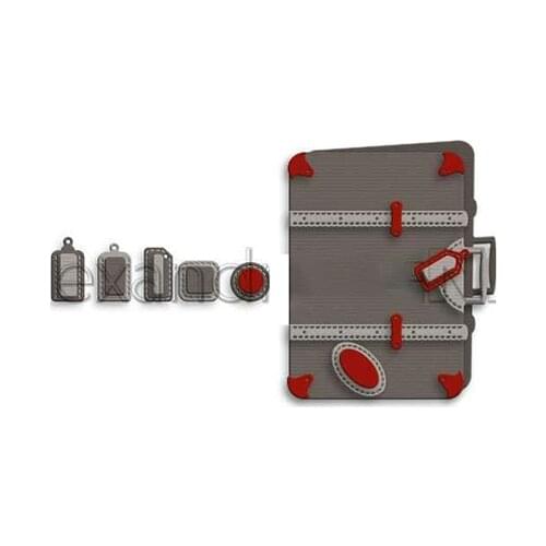 Suitcase Mini Album Metal Cutting Dies for DIY Scrapbooking Crafts Dies Cut Stencils Maker Photo Album Template Handmade Decorat