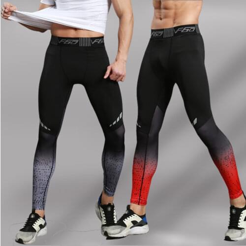 Mens Lycra Leggings Compression Sports Pants Cycling Running Basketball Football Sweatpants Fitness Tights Trousers Rash Guard