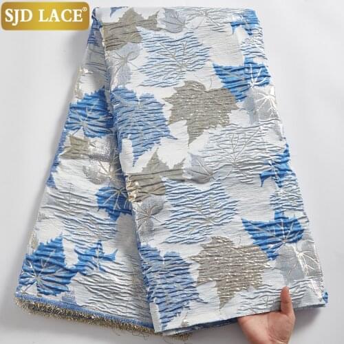 SJD LACE Brocade African Lace Fabric 2020 High Quality French Lace Fabric Embroidery Jacquard Tissue Laces For Wedding Sew A2100