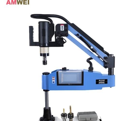 CE CNC 16 Universal Type Arm Electric Tapping Machine Servo Motor Power Tool Metal working Tap Threading Automatic Machine Chuck
