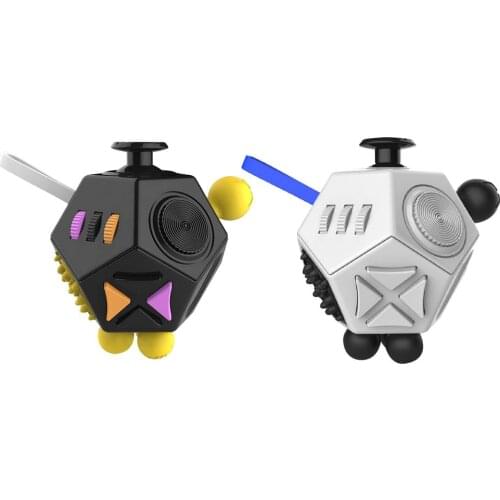 Magic Upgraded Decompression Toys EDC Hand For Autism, ADHD 12 Sides Relax Finger Sensory Toys Kids Early Educational Toy