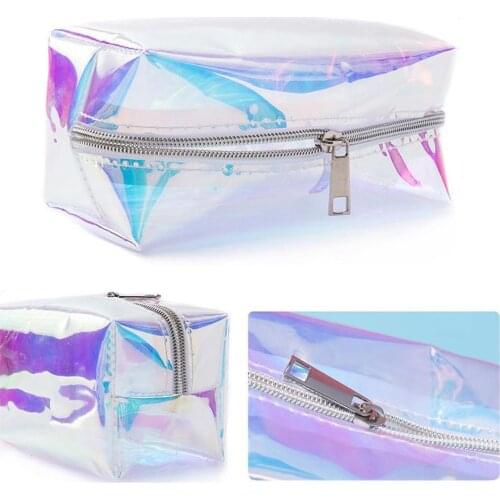 Lady Beauty Organizer Toiletry Wash Bag Case Pouch Women Travel Cosmetic Bag Transparent PVC Waterproof Clear Makeup Bags