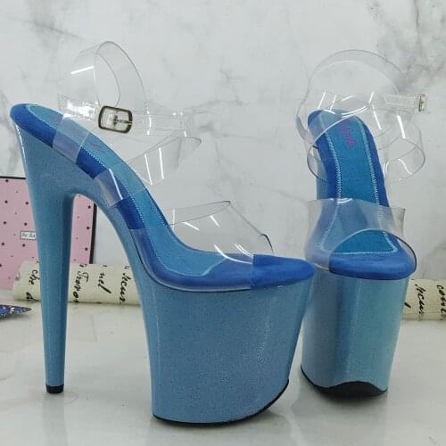 Leecabe 8Inch/20cm Womens Platform party High Heels Shoes Pole Dancing Shoes