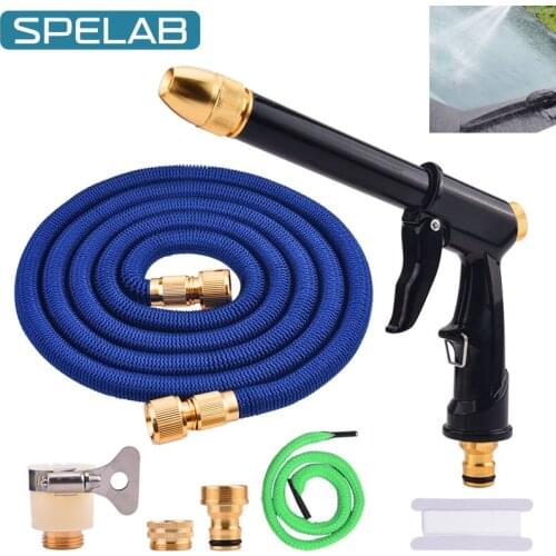 7.5m/15m/22m Garden Watering Hose Car Wash High Pressure Extension Hose Universal Fexible Extendable Car Wash Pipe Hoses