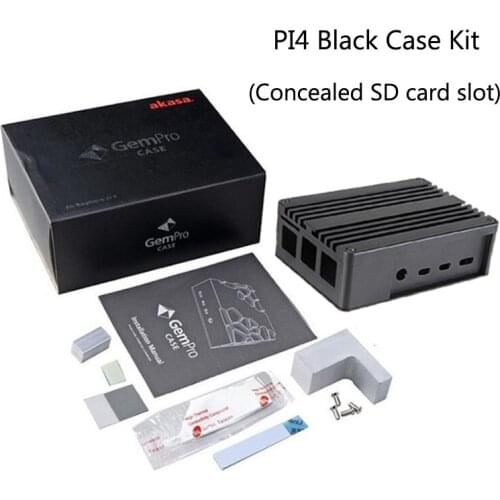 Raspberry Pi 4 Model B Aluminium Black /Silvery Case