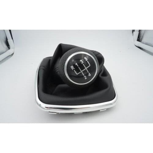Free ship 5 Speed Leather Gear Shift Knob 23mm Gaitor Boot 1J0 711 113 C,1J0711113C For Volkswagen VW Golf IV Bora 1997-2005