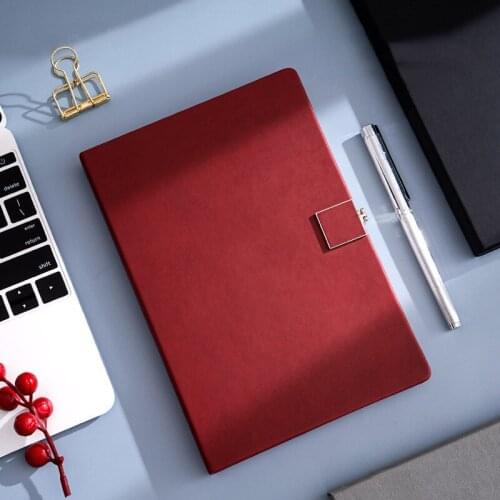 PU Leather A5 Journal Notebook Daily Business Office Work Notebook Creative Buckle Notepad College Office Diary School Supplies