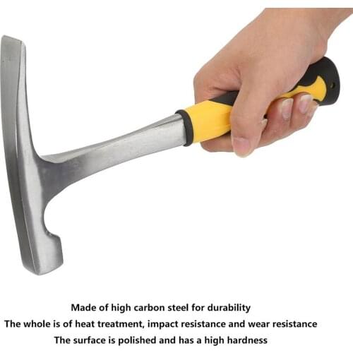 Geological Prospecting Hammer Pointed Flat Head Hammer Sharp-billed Duckbill Belt Arc Hammer