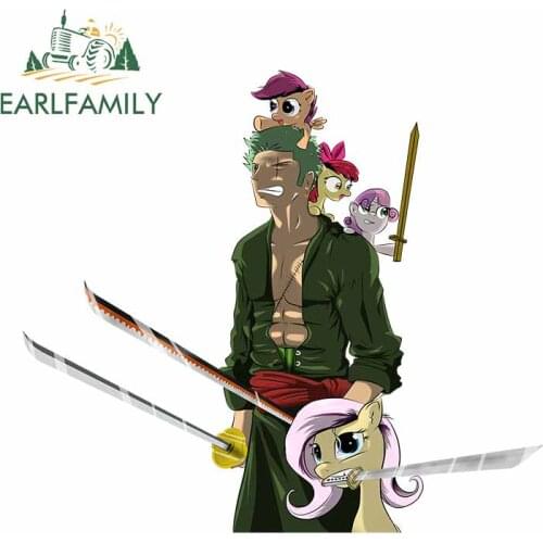 EARLFAMILY 13cm x 11.5cm For Anime Motorcycle Car Stickers Waterproof Decal Sunscreen Occlusion Scratch Suitable for VAN RV