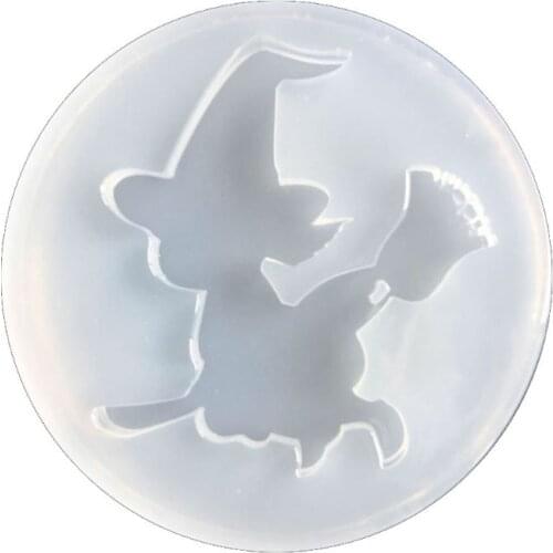 Halloween Witch Pendant Mold Epoxy Resin Silicone Mold Jewelry Making Art Craft