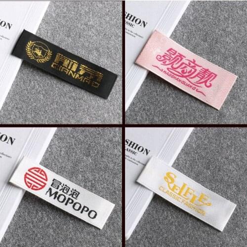 FreeShippingCustomeizedLogoTagsSewingTagsWovenLabelsHandMadeClothingTags WashableGarmentChildrensCottonAndLinenOriginalClothing