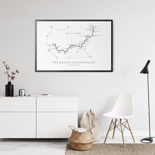 Grand Enchantment Trail Map | GET Hiking Trail Map | GET Poster | Grand Enchantment | Trail Map Art | Relive your Adventures