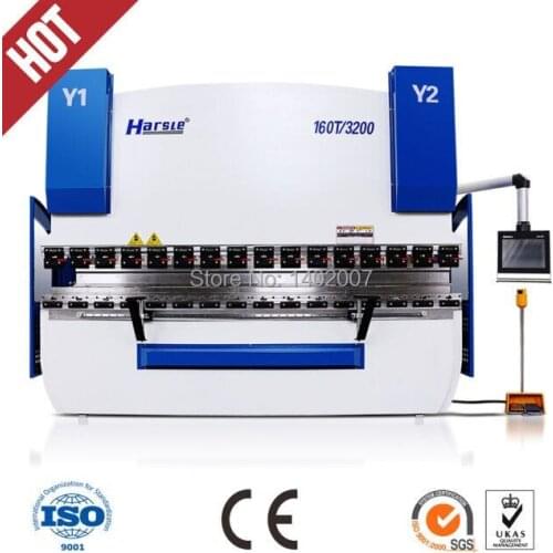 HARSLE CNC press brake ,DA58T stainless steel sheet plate press brake bending machine